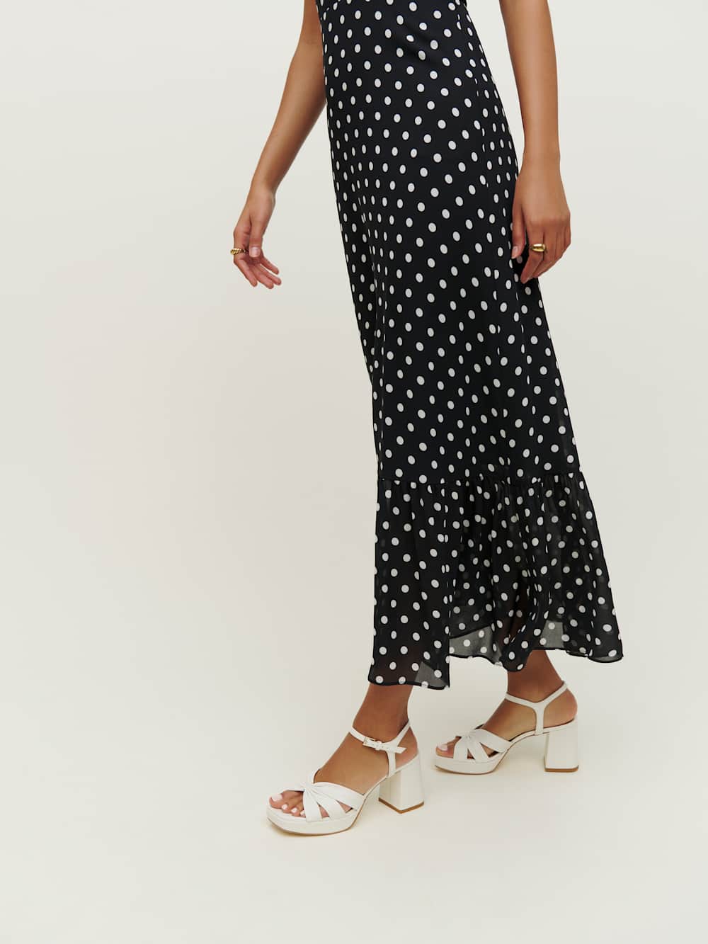 Reformation Maize Platform Sandal - White