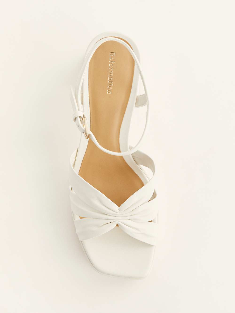 Reformation Maize Platform Sandal - White