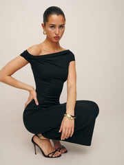 Reformation Jamen Knit Dress - Black
