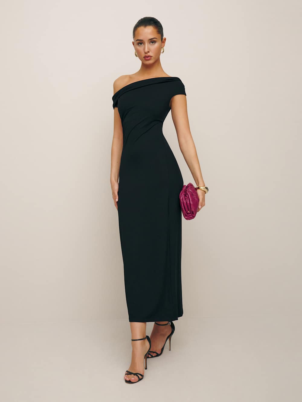 Reformation Jamen Knit Dress - Black