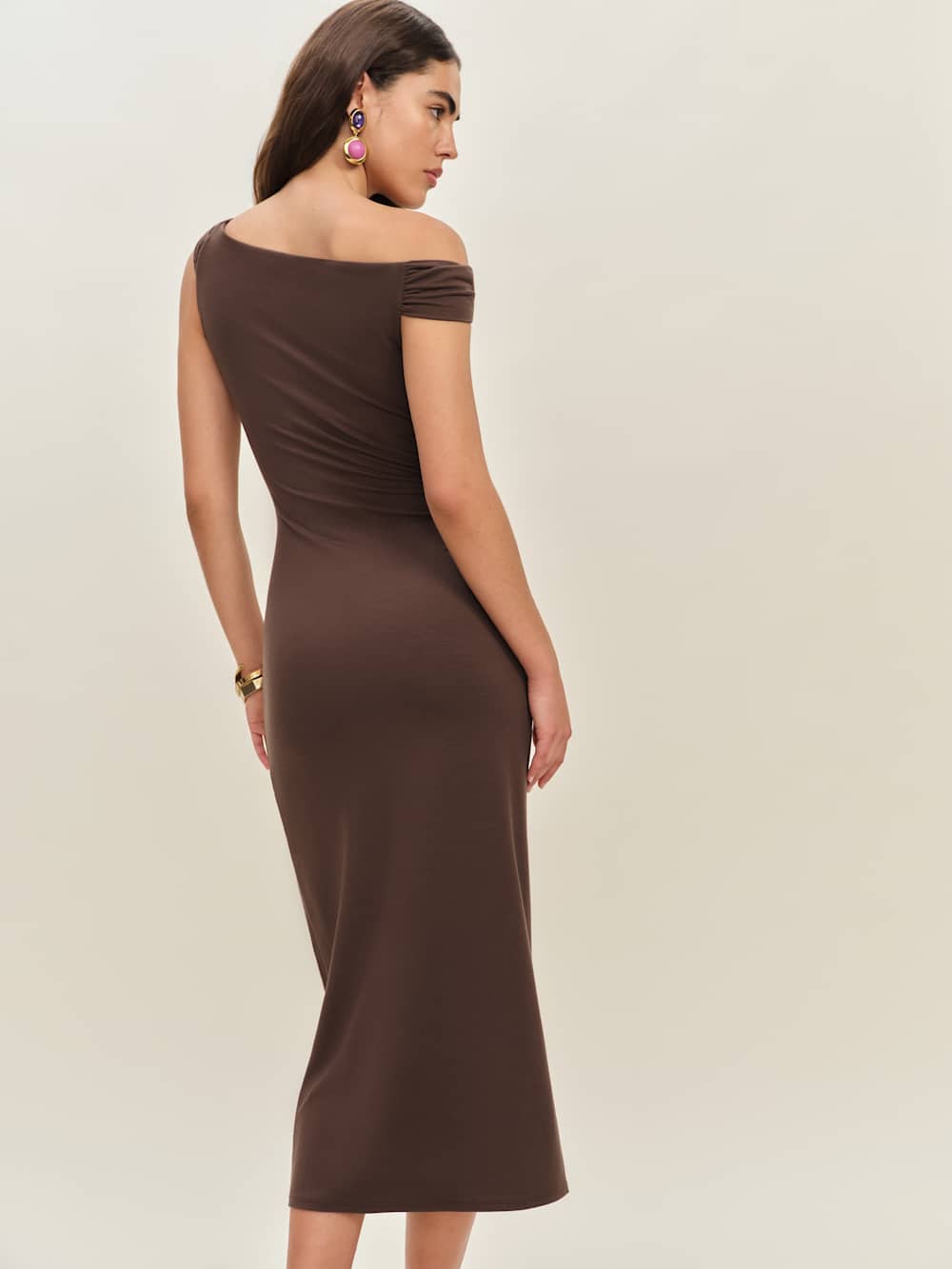 Reformation Jamen Knit Dress - Cafe