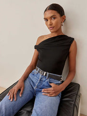 Reformation Cello Knit Top - Black