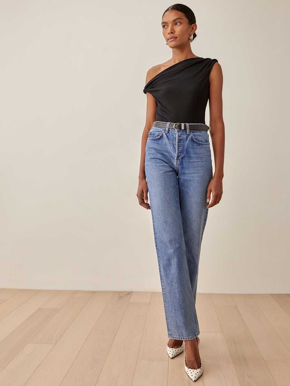 Reformation Cello Knit Top - Black