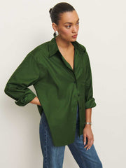 Reformation Will Oversized Shirt - Grass
