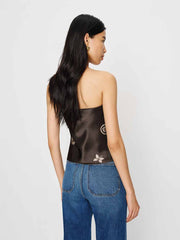 Reformation Spritz Silk Top - Palace