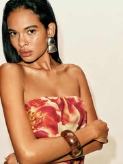 Reformation Spritz Silk Top - Summer Day
