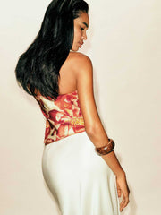 Reformation Spritz Silk Top - Summer Day