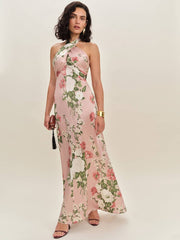 Reformation Veria Silk Dress - Rose Garden
