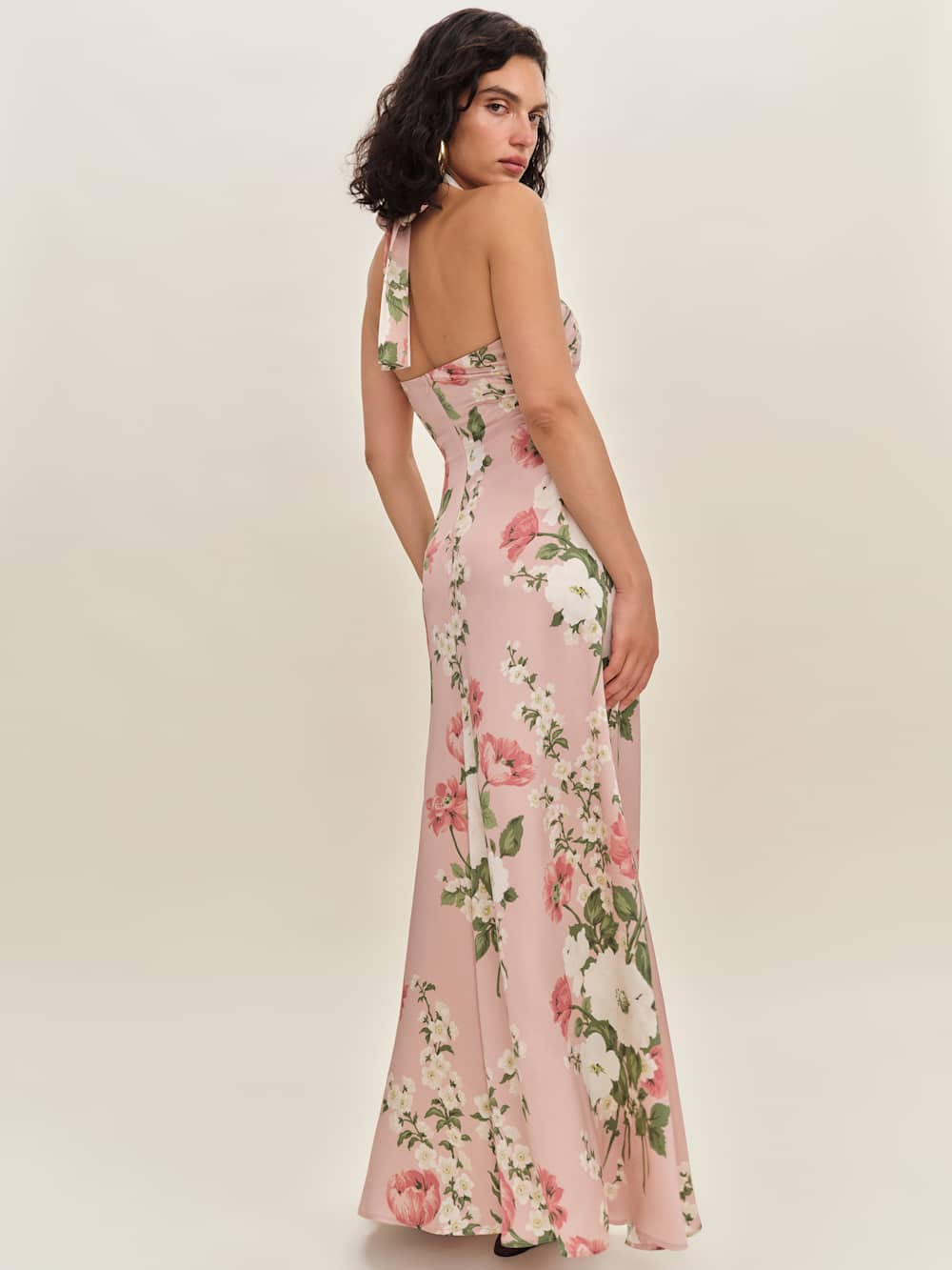 Reformation Veria Silk Dress - Rose Garden