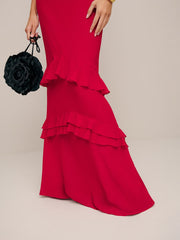 Reformation Tripoli Dress - Cherry