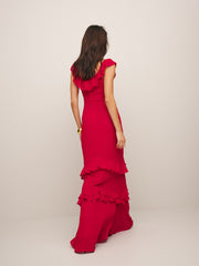 Reformation Tripoli Dress - Cherry