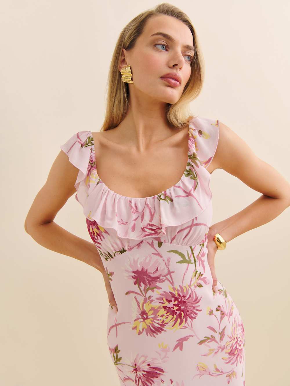 Reformation Tripoli Dress - Chrysanthemum