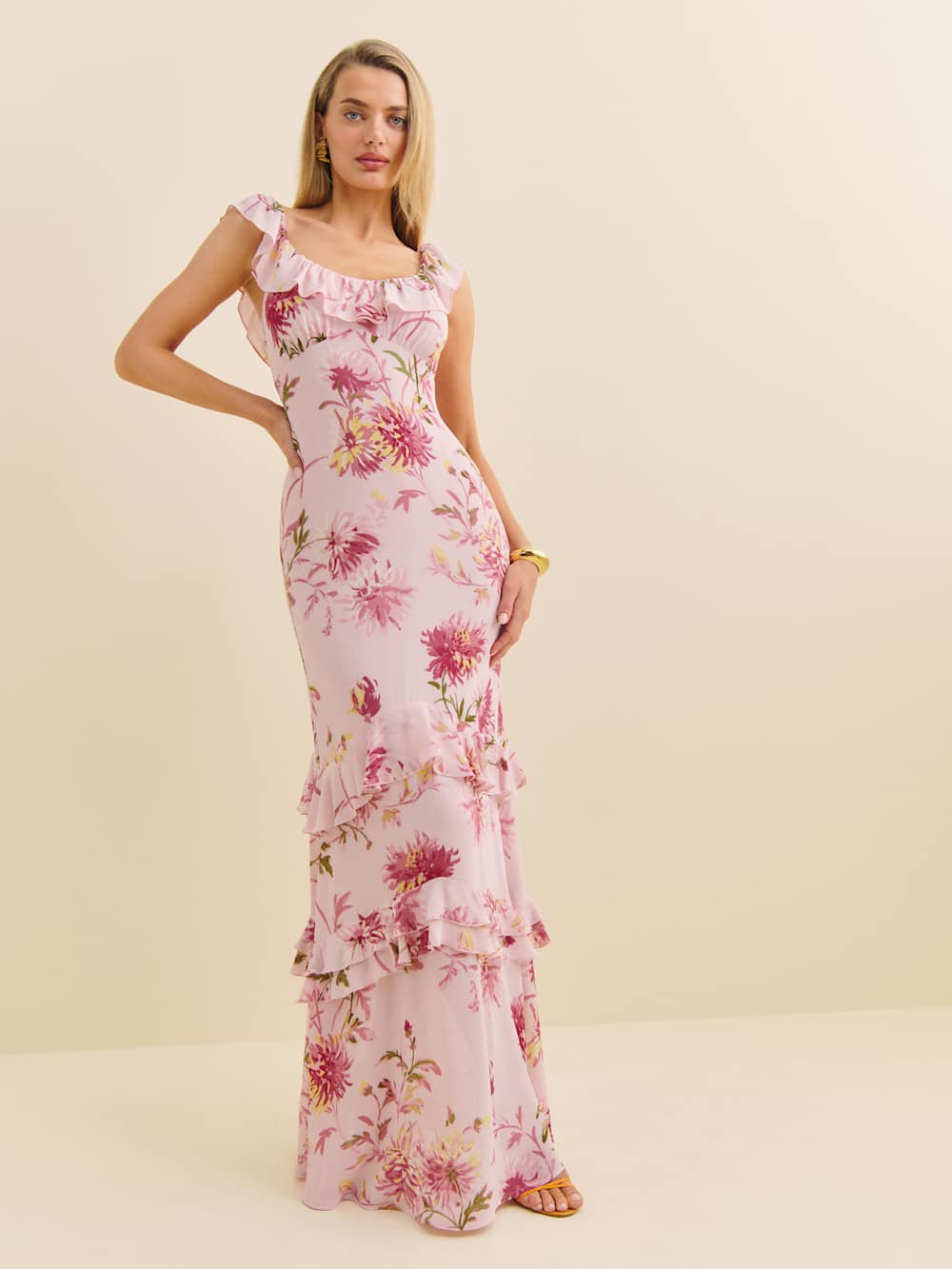 Reformation Tripoli Dress - Chrysanthemum