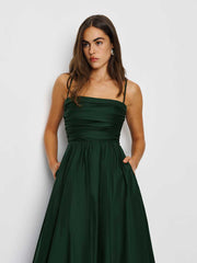 Reformation Kastoria Dress - Forest