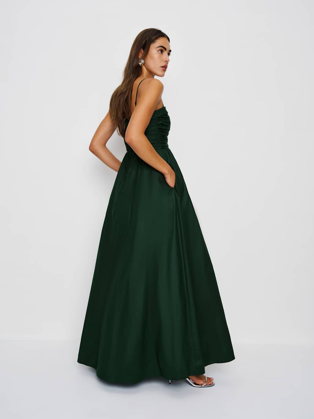Reformation Kastoria Dress - Forest
