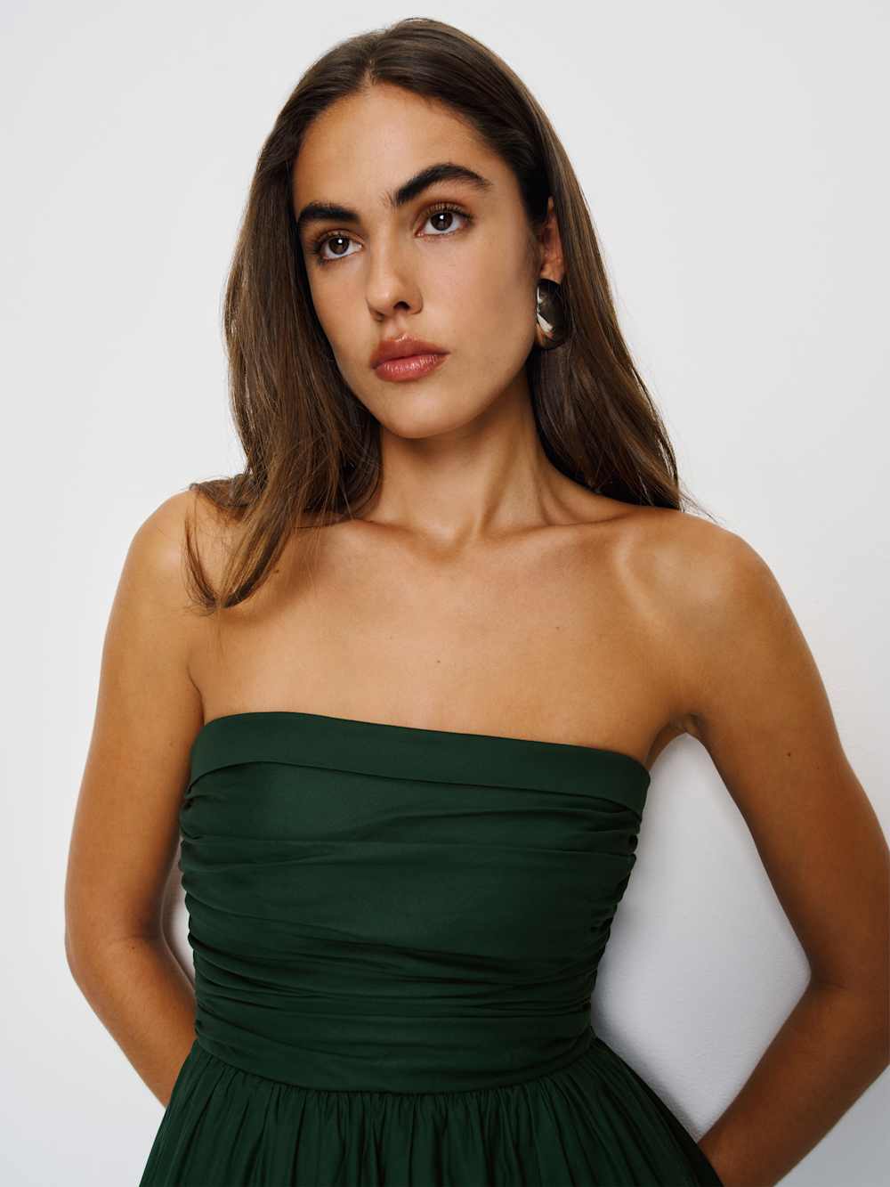 Reformation Kastoria Dress - Forest