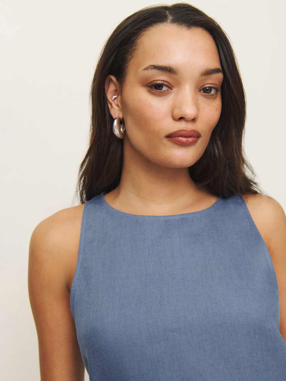 Reformation Jessi Linen Dress - Cornflower