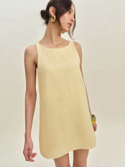 Reformation Jessi Linen Dress - Parmesan
