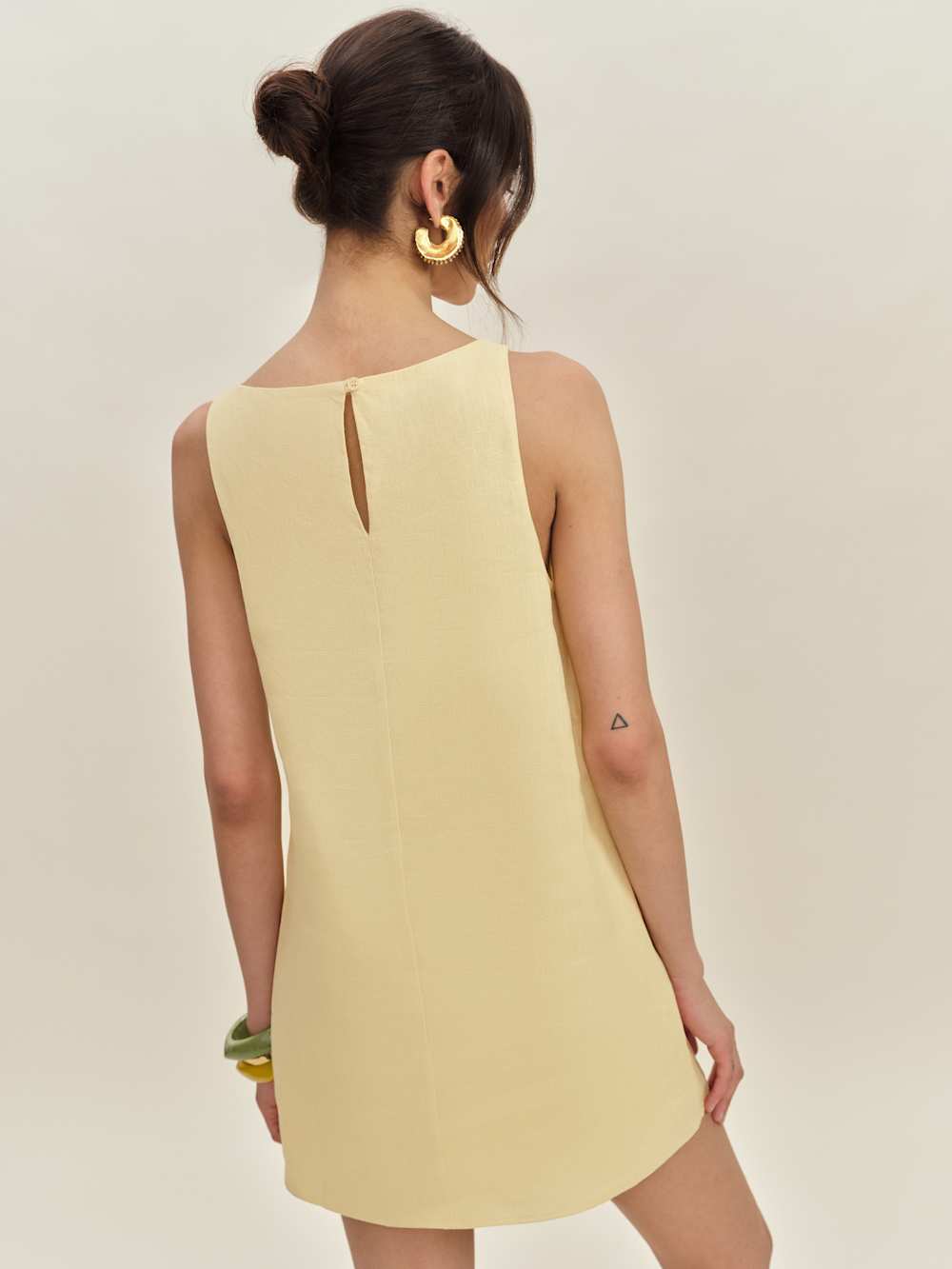 Reformation Jessi Linen Dress - Parmesan