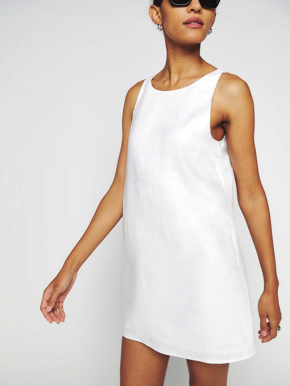 Reformation Jessi Linen Dress - White