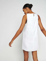Reformation Jessi Linen Dress - White