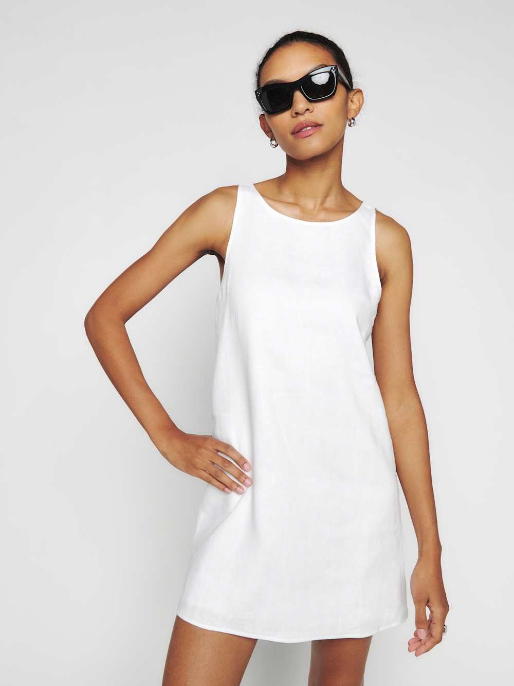 Reformation Jessi Linen Dress - White