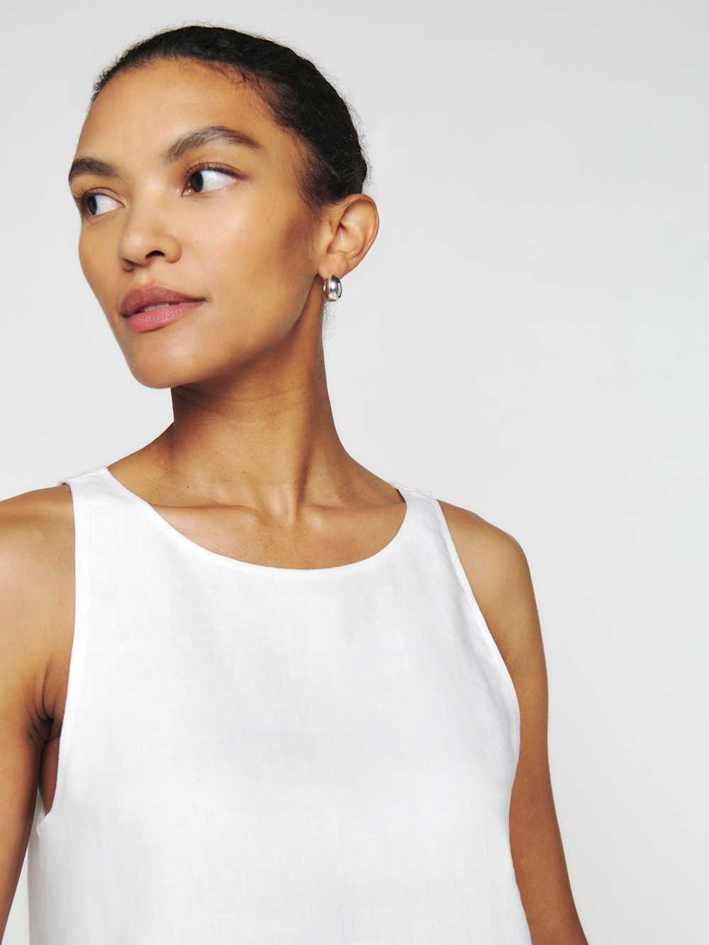 Reformation Jessi Linen Dress - White