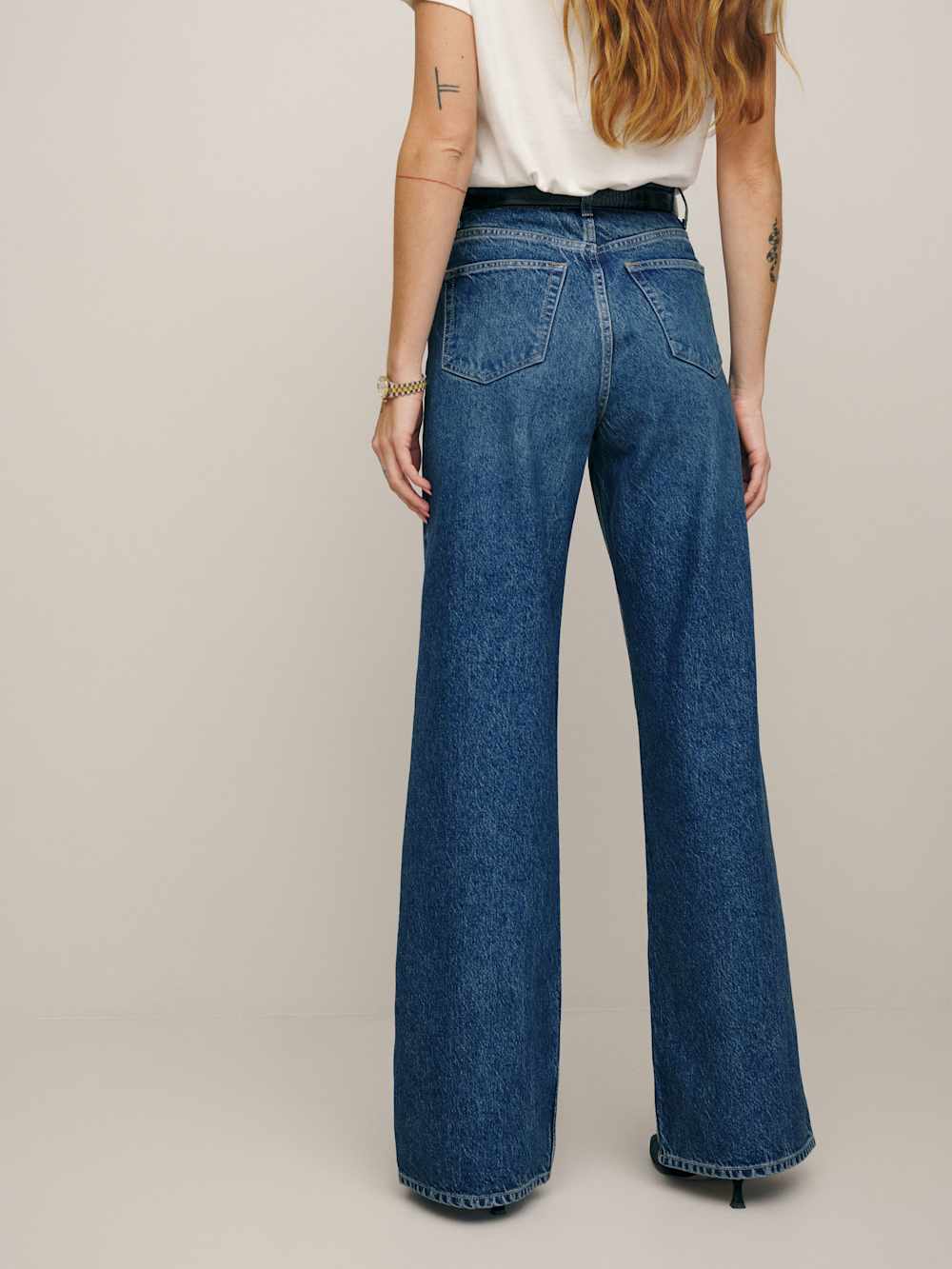Reformation Cary High Rise Slouchy Wide Leg Jeans - Lanier
