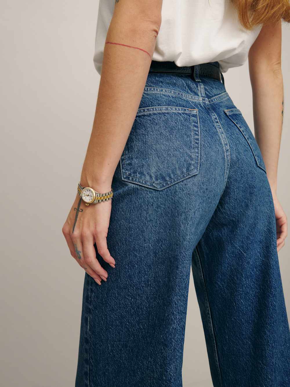 Reformation Cary High Rise Slouchy Wide Leg Jeans - Lanier