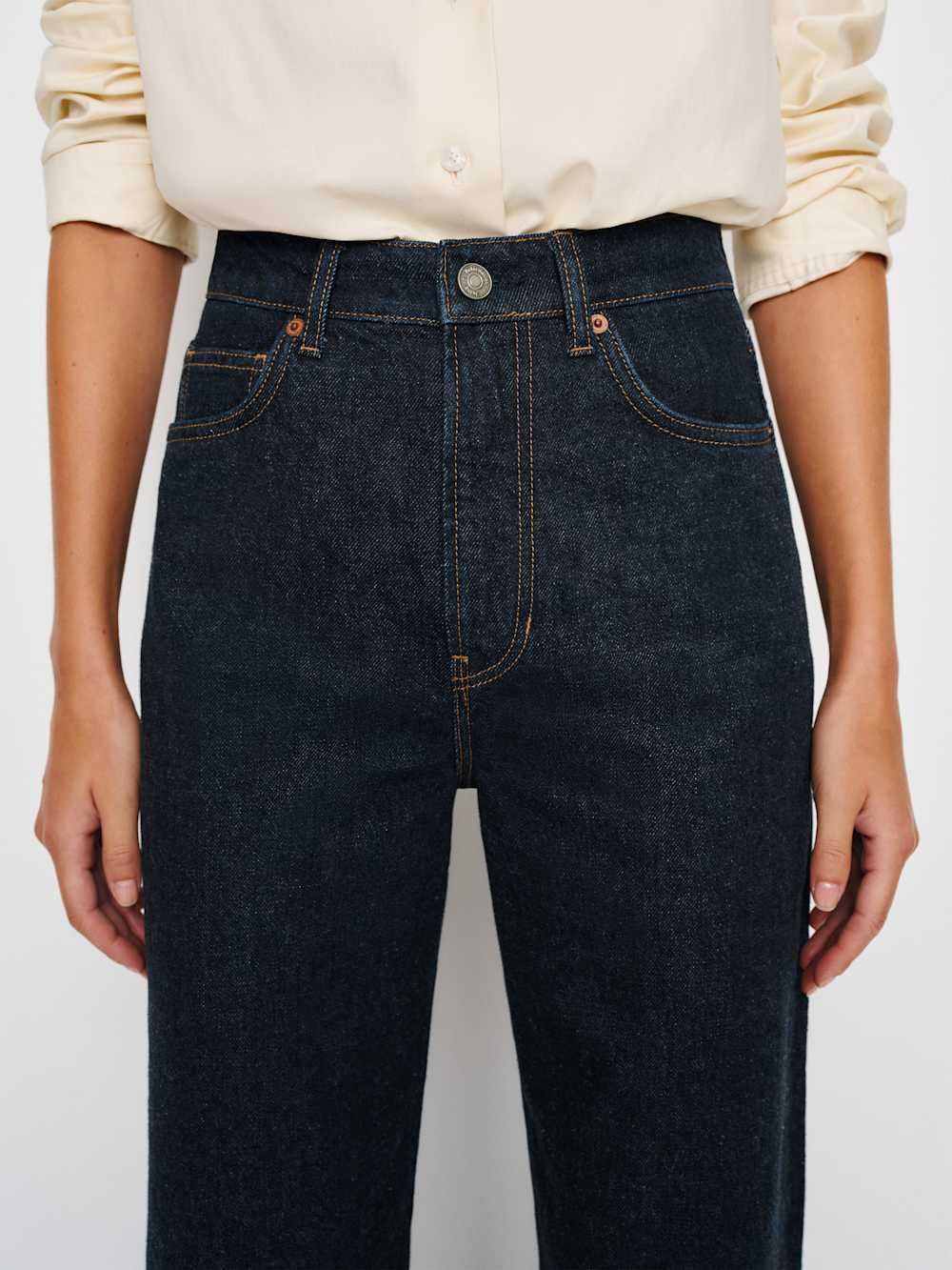 Reformation Cary High Rise Slouchy Wide Leg Jeans - Ondine