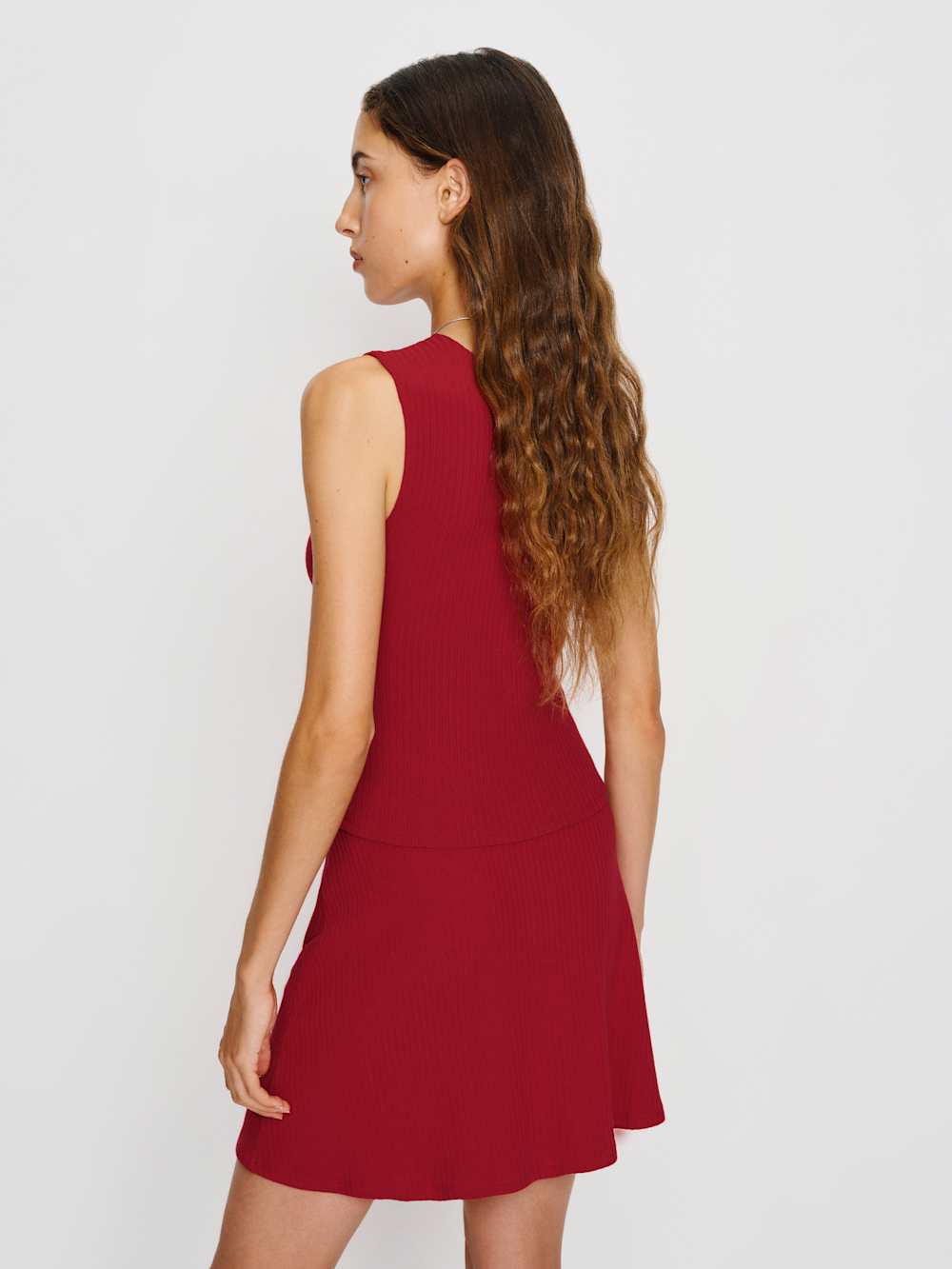 Reformation Andres Knit Two Piece - Lipstick