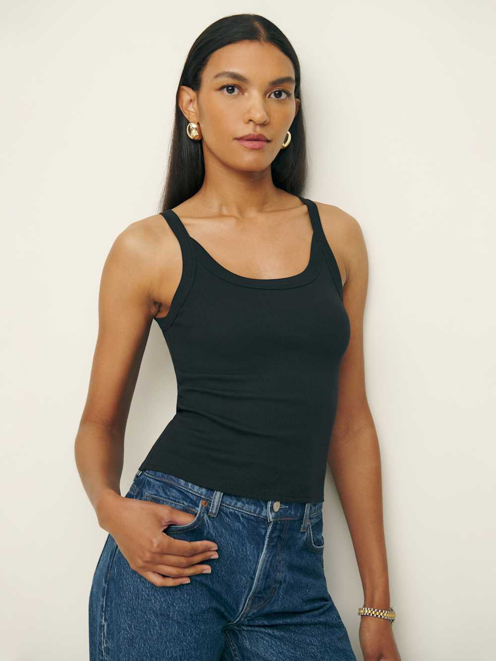 Reformation Calie Tank - Black