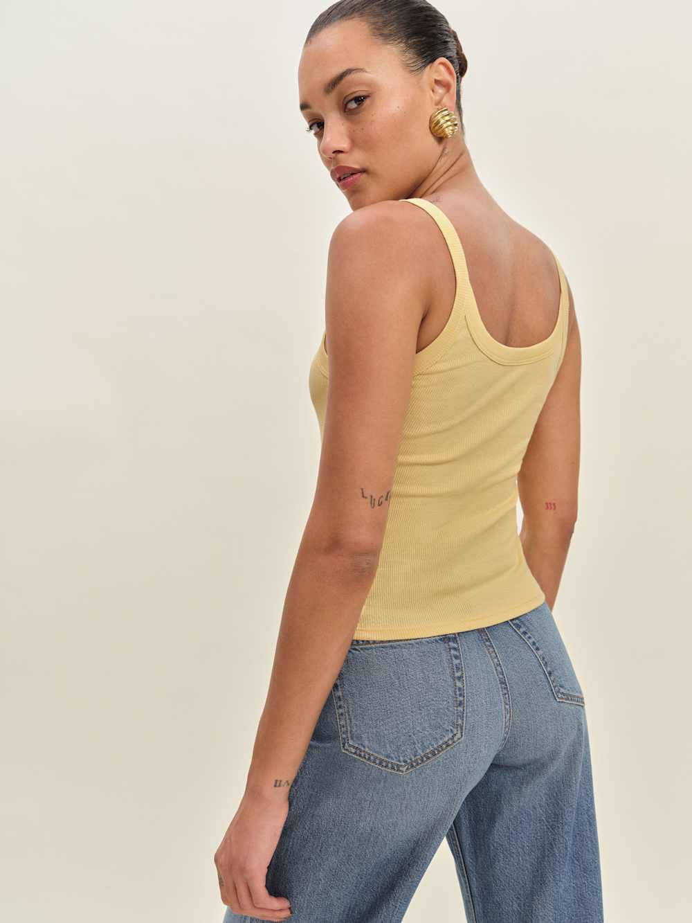 Reformation Calie Tank - Blonde