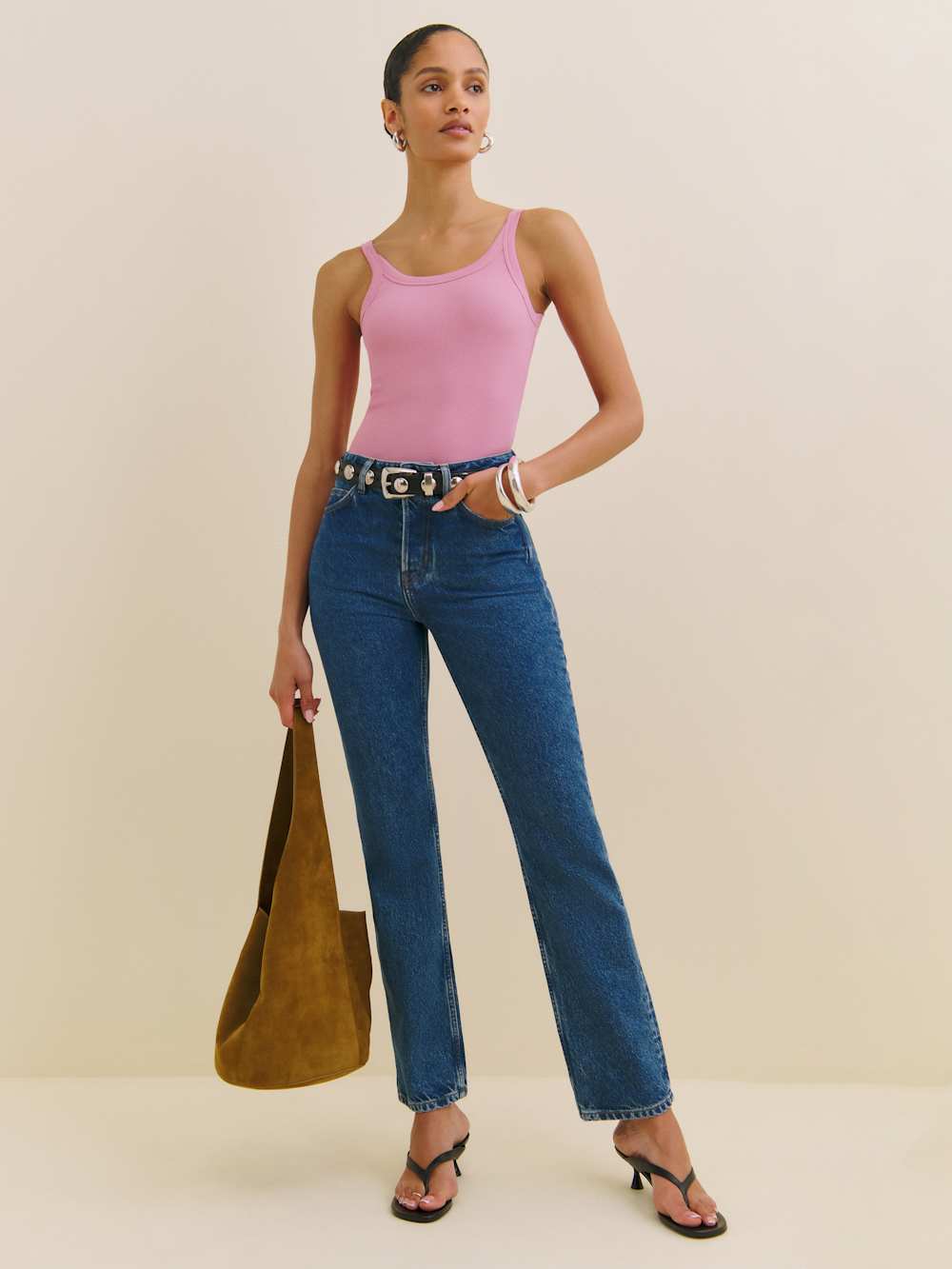 Reformation Calie Tank - Begonia