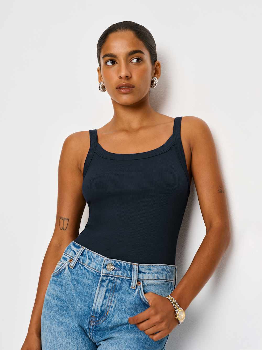 Reformation Calie Tank - Midnight
