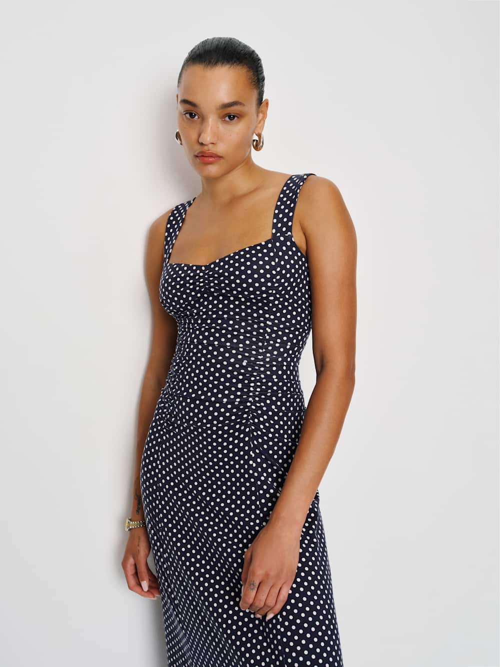 Reformation Suvi Knit Dress - Dream Dot