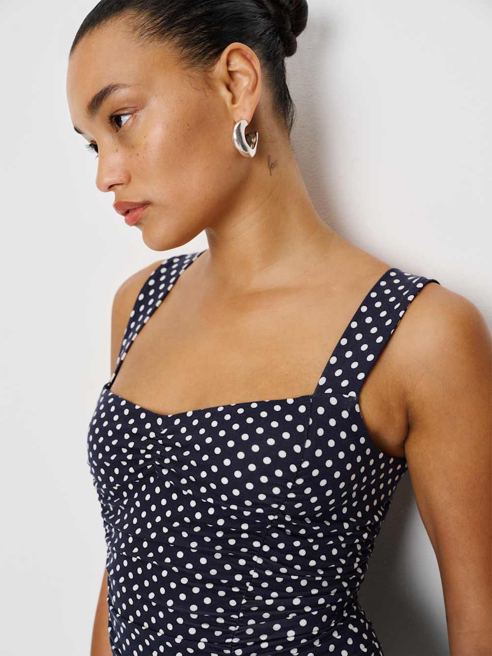 Reformation Suvi Knit Dress - Dream Dot