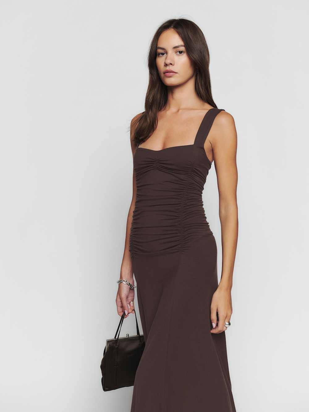 Reformation Suvi Knit Dress - Mole