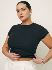Reformation Muse Tee Es - Black