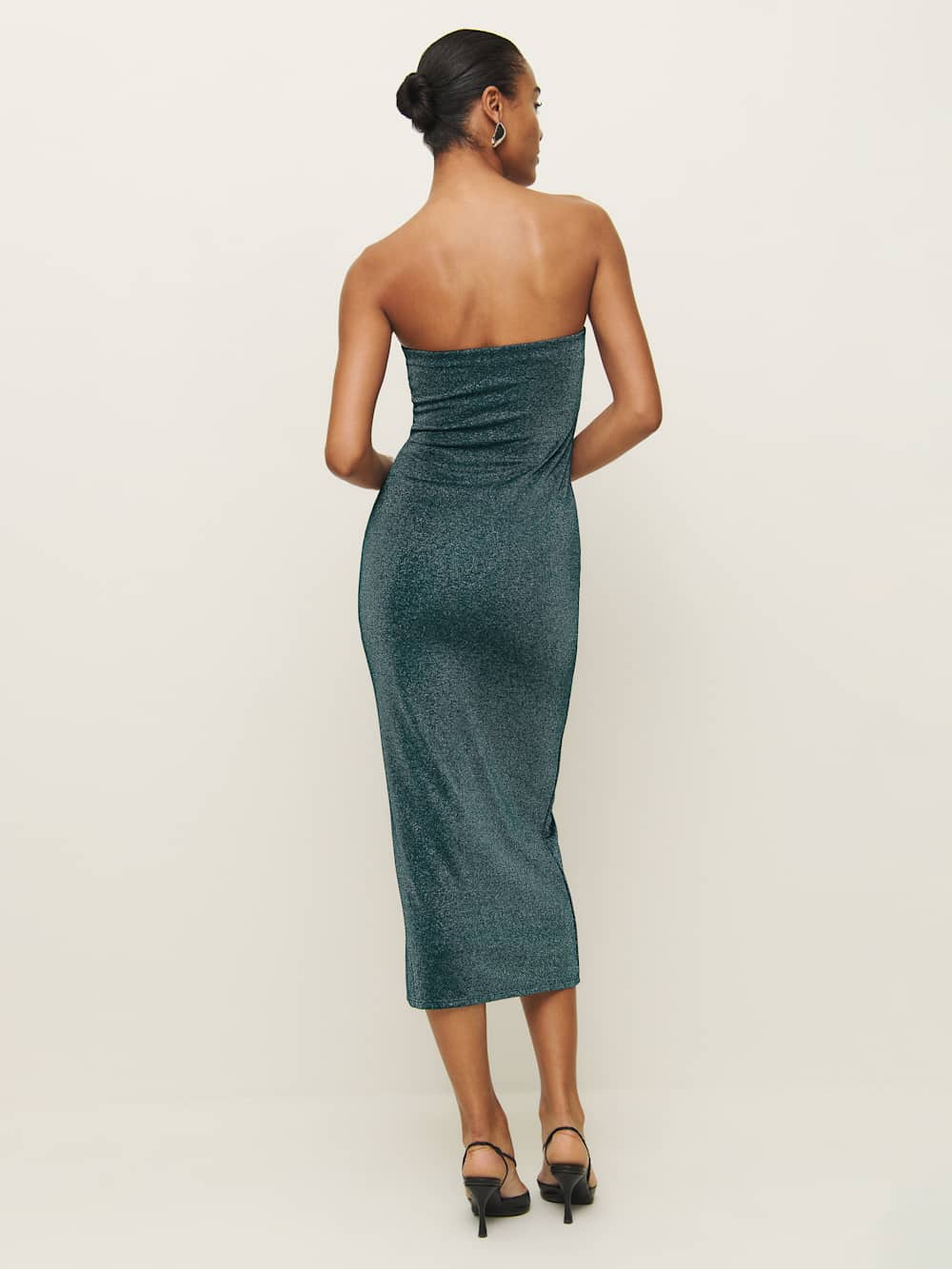 Reformation Ryden Knit Dress - Mermaid Sparkle