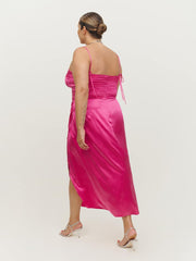 Reformation Marguerite Silk Dress Es - Flambe