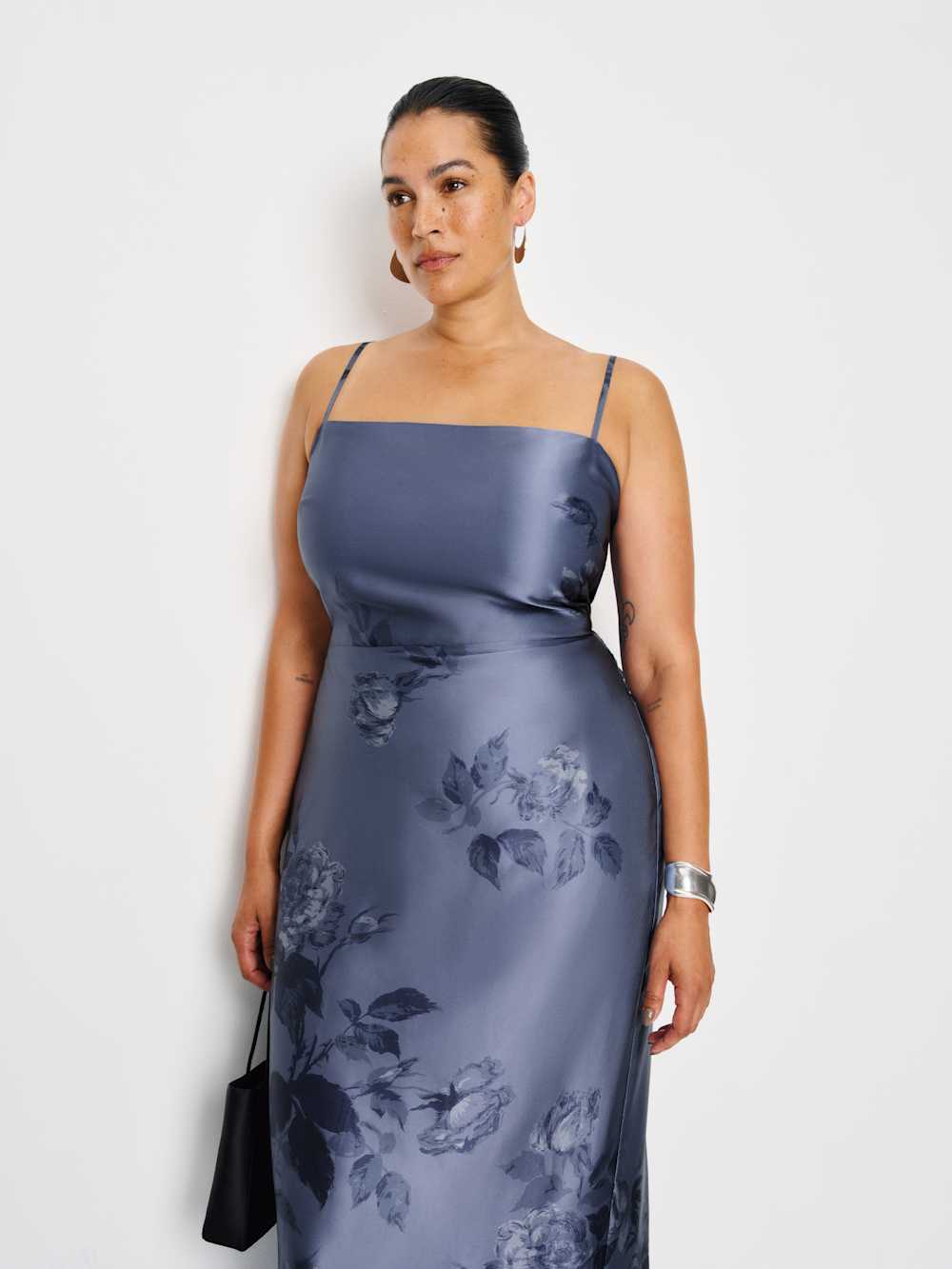 Reformation Frankie Silk Dress Es - Trieste Border