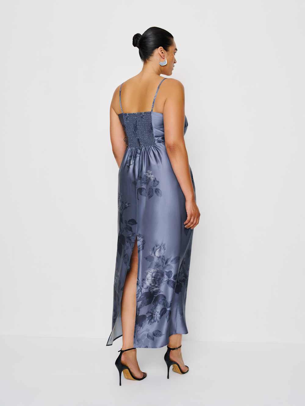Reformation Frankie Silk Dress Es - Trieste Border