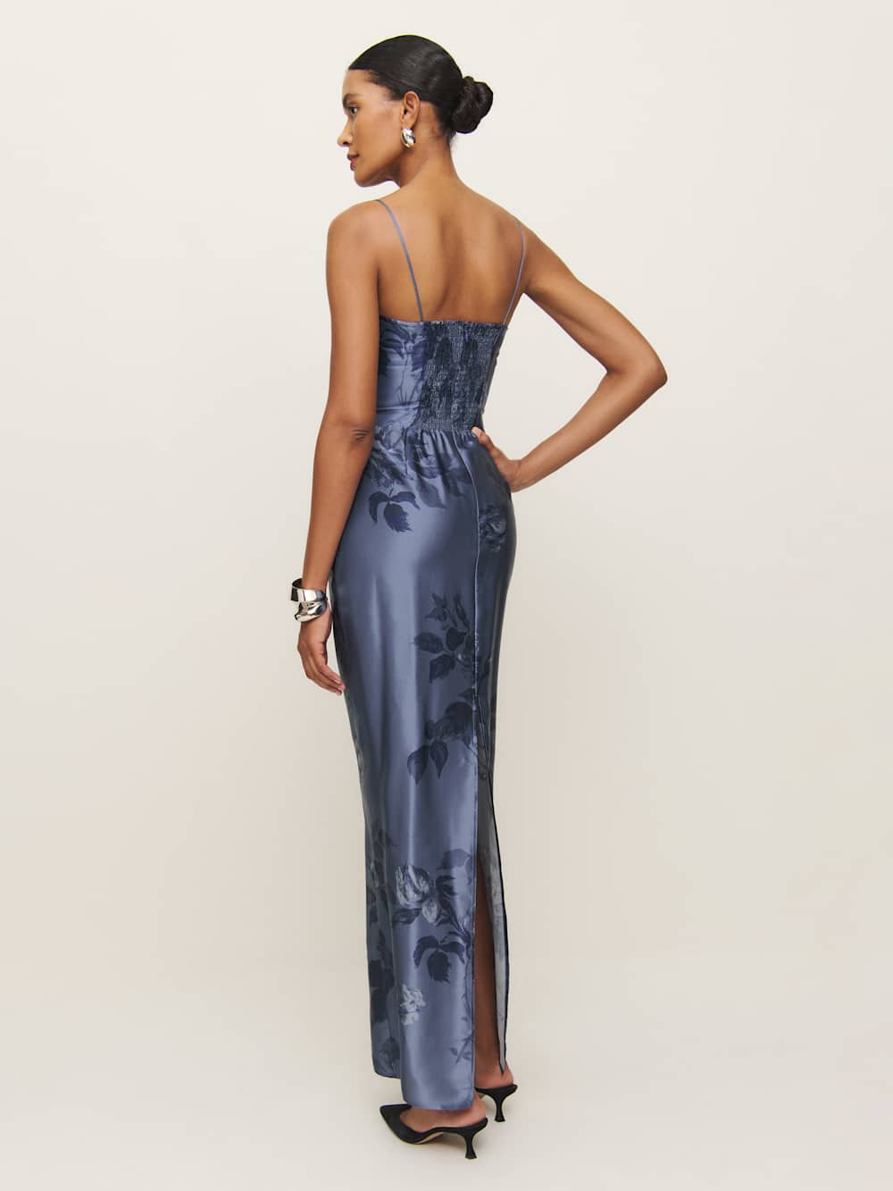 Reformation Petites Frankie Silk Dress - Trieste Border