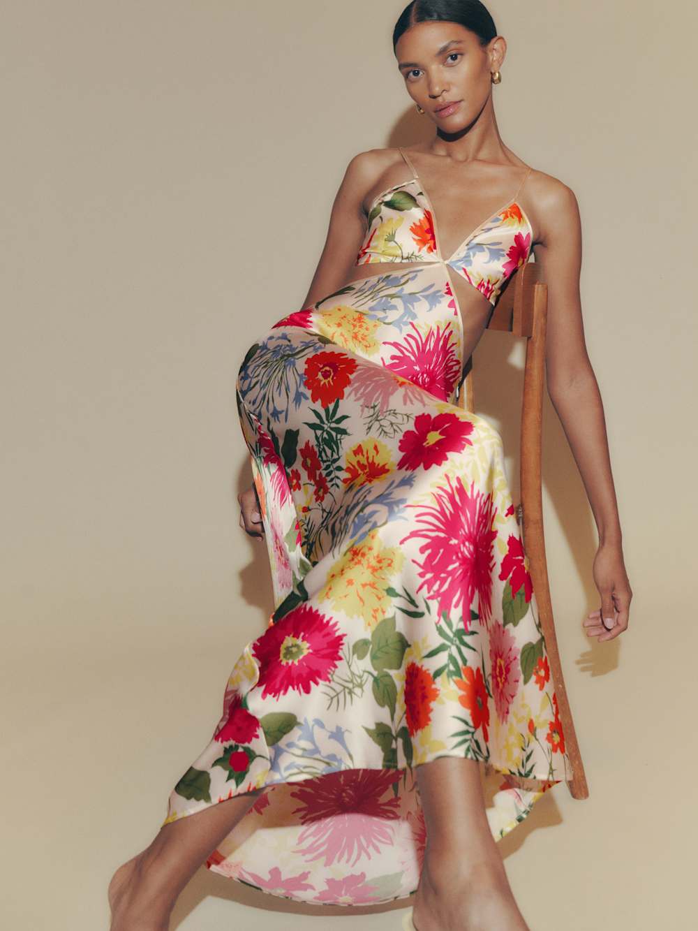 Reformation Poppies Silk Dress - Fabrizia