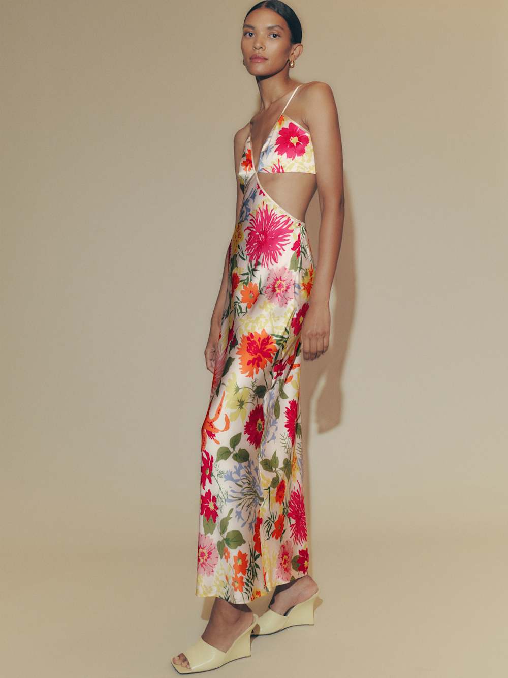 Reformation Poppies Silk Dress - Fabrizia