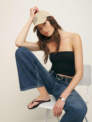Reformation Seren Knit Top - Black