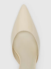 Reformation Wilda Kitten Mule - Parmesan Patent