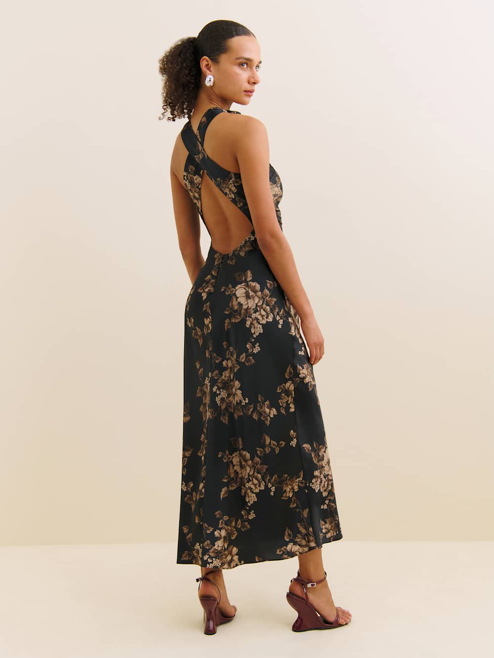 Reformation Casette Silk Dress - Scala