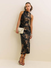 Reformation Casette Silk Dress - Scala